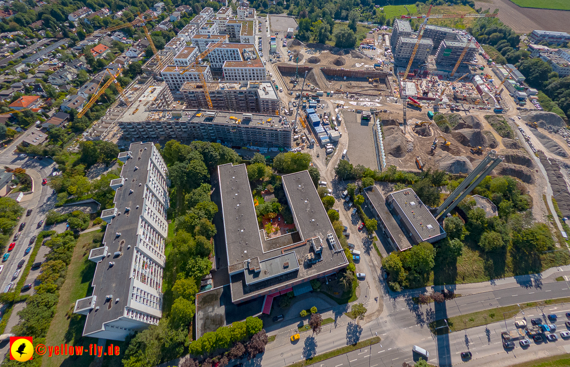 02.09.2023 - eine neue Baugrube auf dem Alexisquartier in Neuperlach